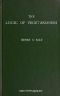 [Gutenberg 49949] • The Logic of Vegetarianism: Essays and Dialogues